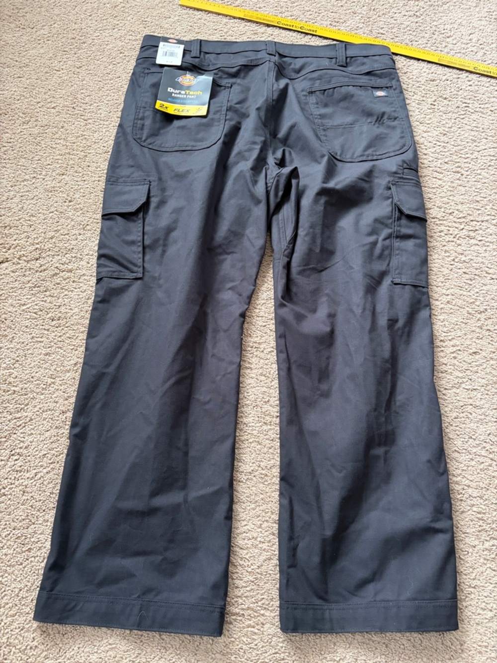 Dickies DuraTech Ranger Pant Relaxed Straight Fit Black Utility Work Flex 42x30 - Picture 10 of 11